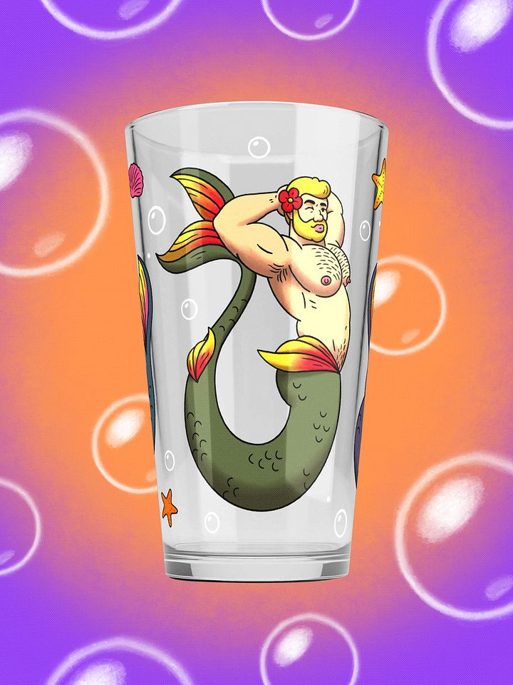 Merman Pint Glass product image (1)