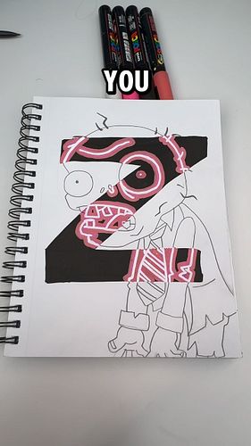 Alphabet challenge V3. GrimGallery Edition 
“Z” is for Zombie 🧟 
#grimgallery 
@trythisart 

#posca #art #artoftheday #poscam...