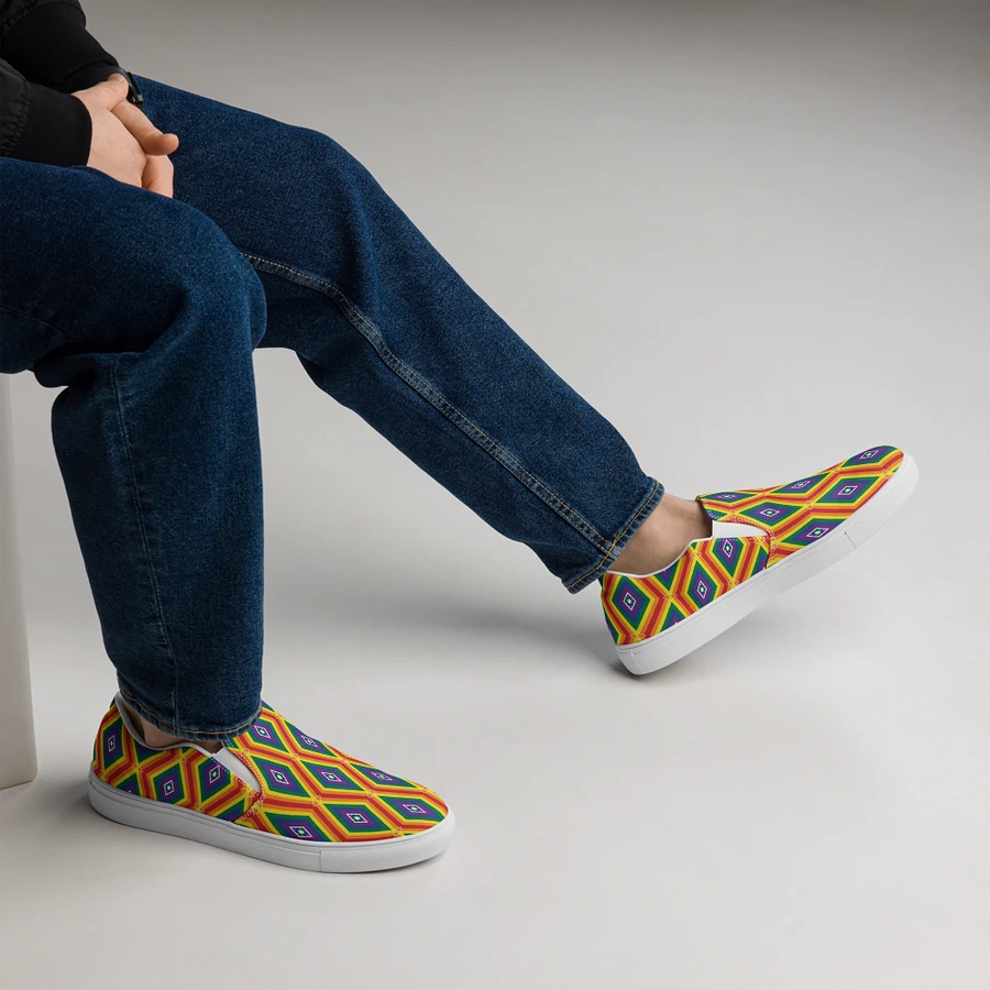 Mens Slip On Canvas - Pride Abstract product image (5)