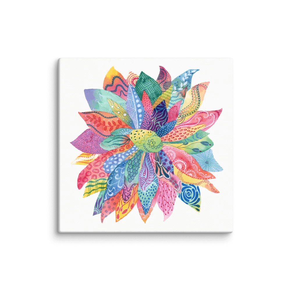Flower Doodle Canvas Print product image (11)
