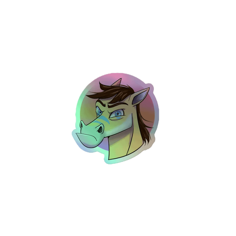 Angry Horse Holo Sticker product image (3)