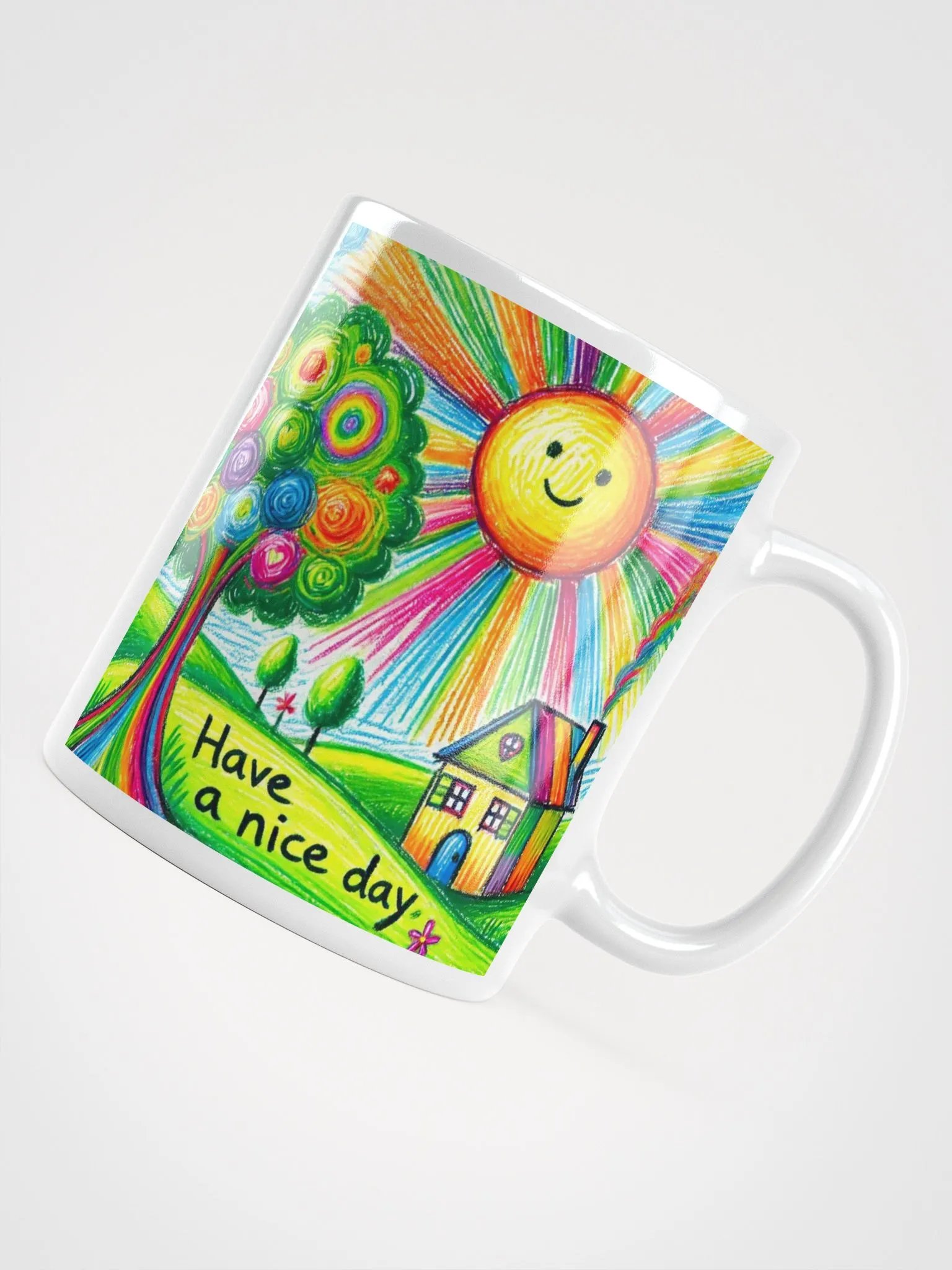 "Have a Nice Day" #Stylish Glossy White Mug product image (13)