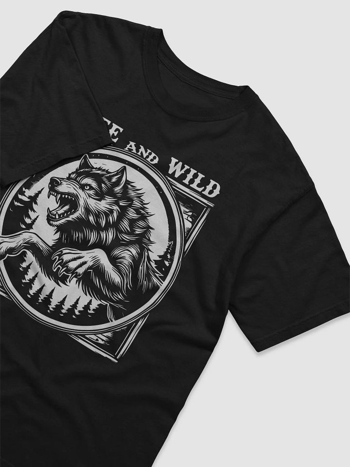 Vintage Wolf Leaping – Free and Wild T-Shirt Fit T-Shirt product image (2)