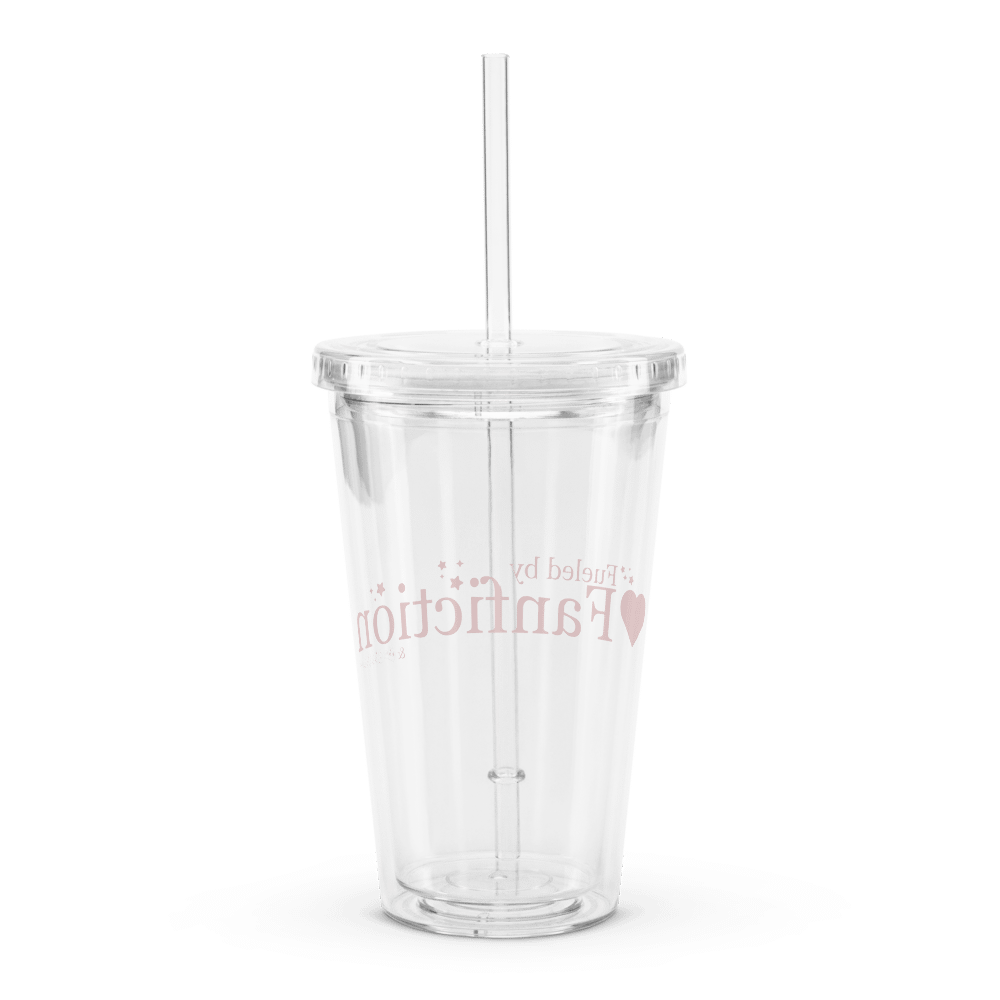 Fueled by Fanfiction Clear Cup with Straw product image (2)