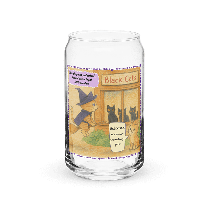 Witchy Cat Can Glass product image (2)