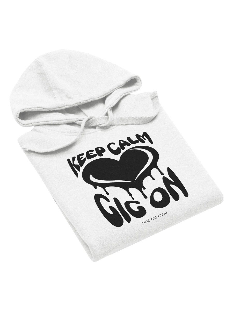 Keep Calm, Gig On Side-Gig Club Edition Unisex Premium Hoodie in Vivid Black product image (4)