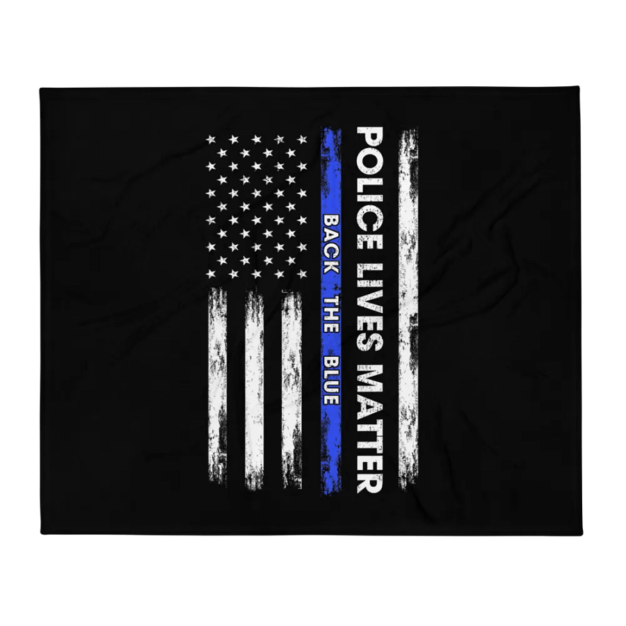 Police Lives Matter Back the Blue - Throw Blanket product image (1)