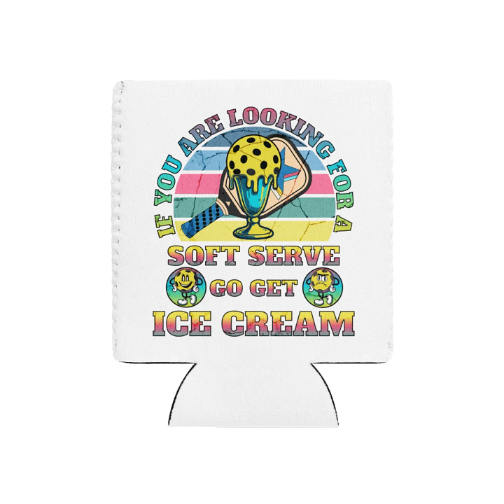 Soft Serve Go Get Ice Cream Pickleball Trophy Treat Can Cooler product image (1)