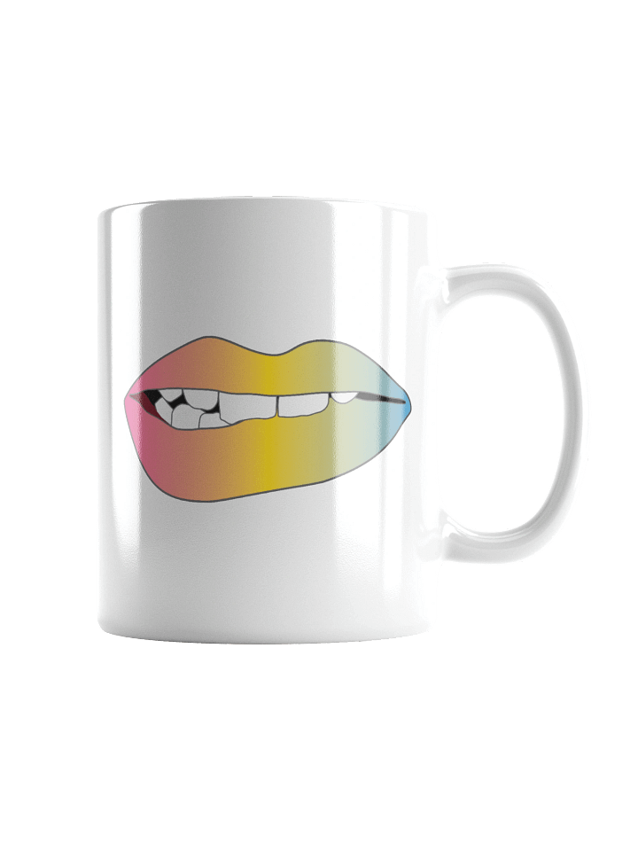 Pansexual Pride Gradient Biting Lips Mug product image (1)