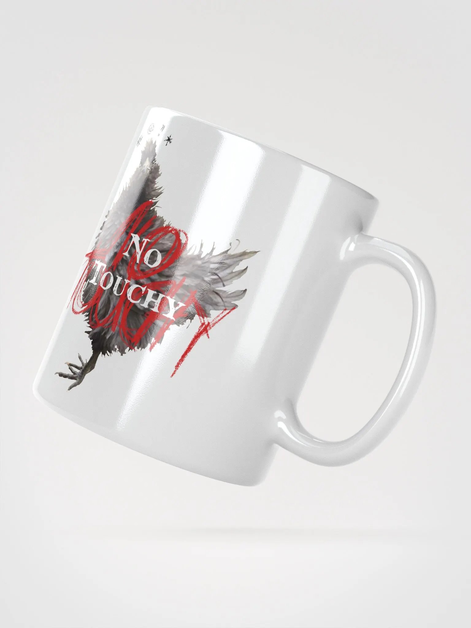No Touchy | Glossy White Mug product image (4)
