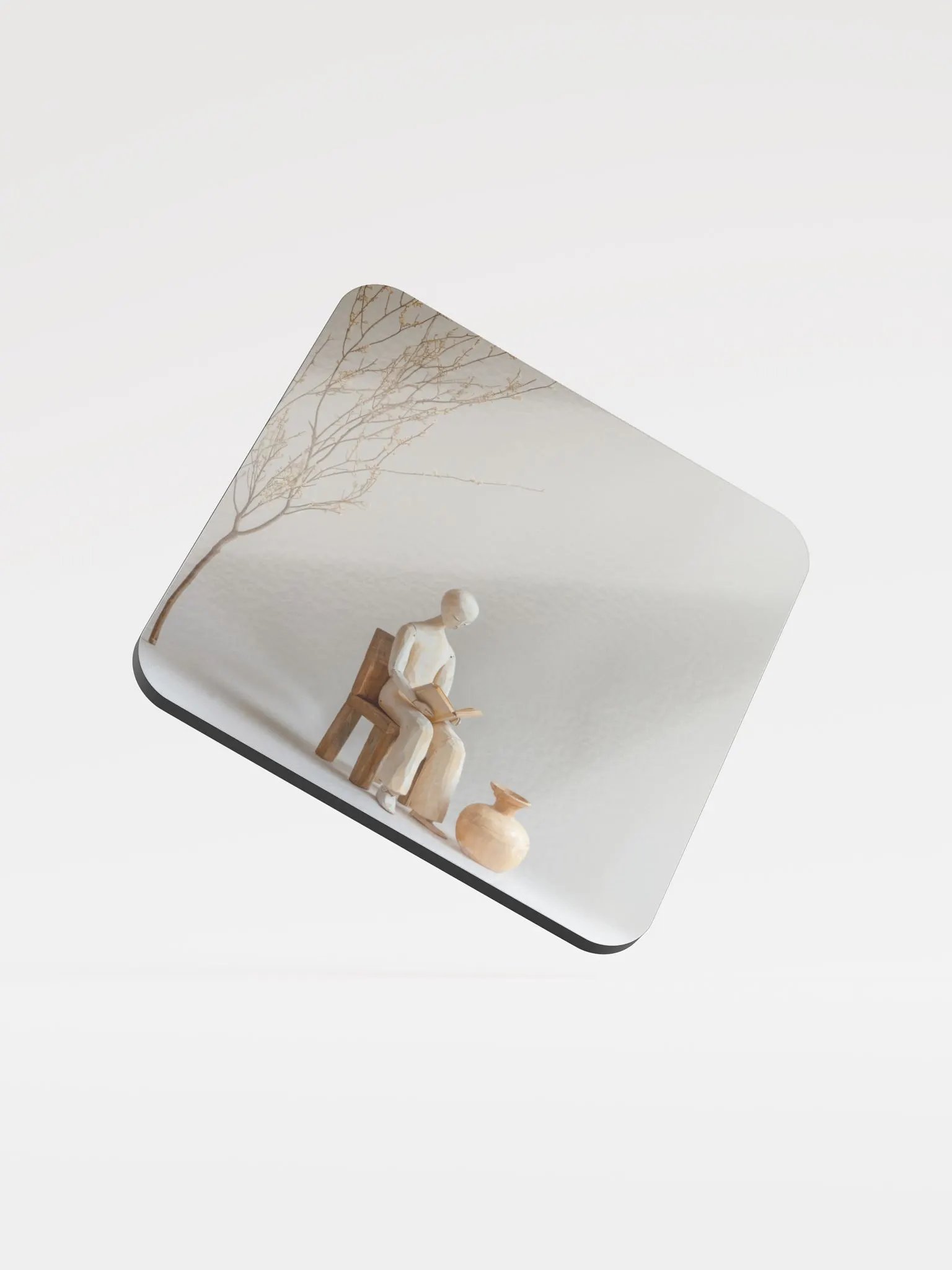 Glossed Cork Coaster by Allcolor-We are all wooden people 001 product image (1)