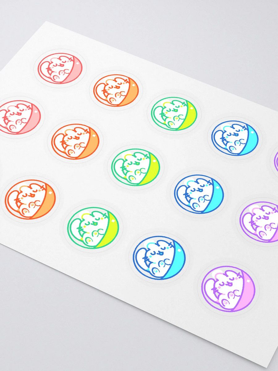 🌈🐾 Capsule Toy Cat Sticker Sheet! | By Plushpon product image (3)