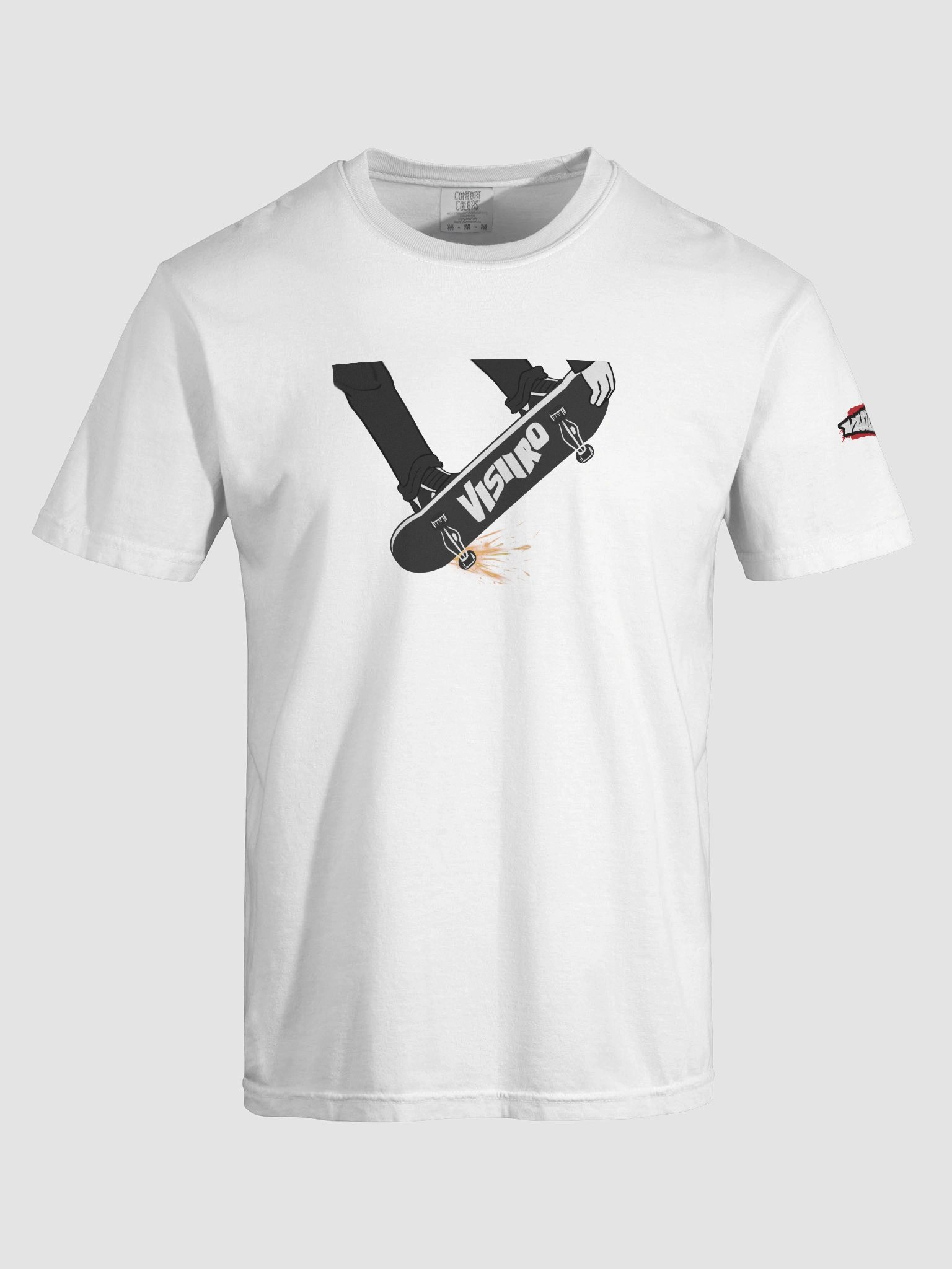 Visiiro Skate Logo T-Shirt White product image (5)