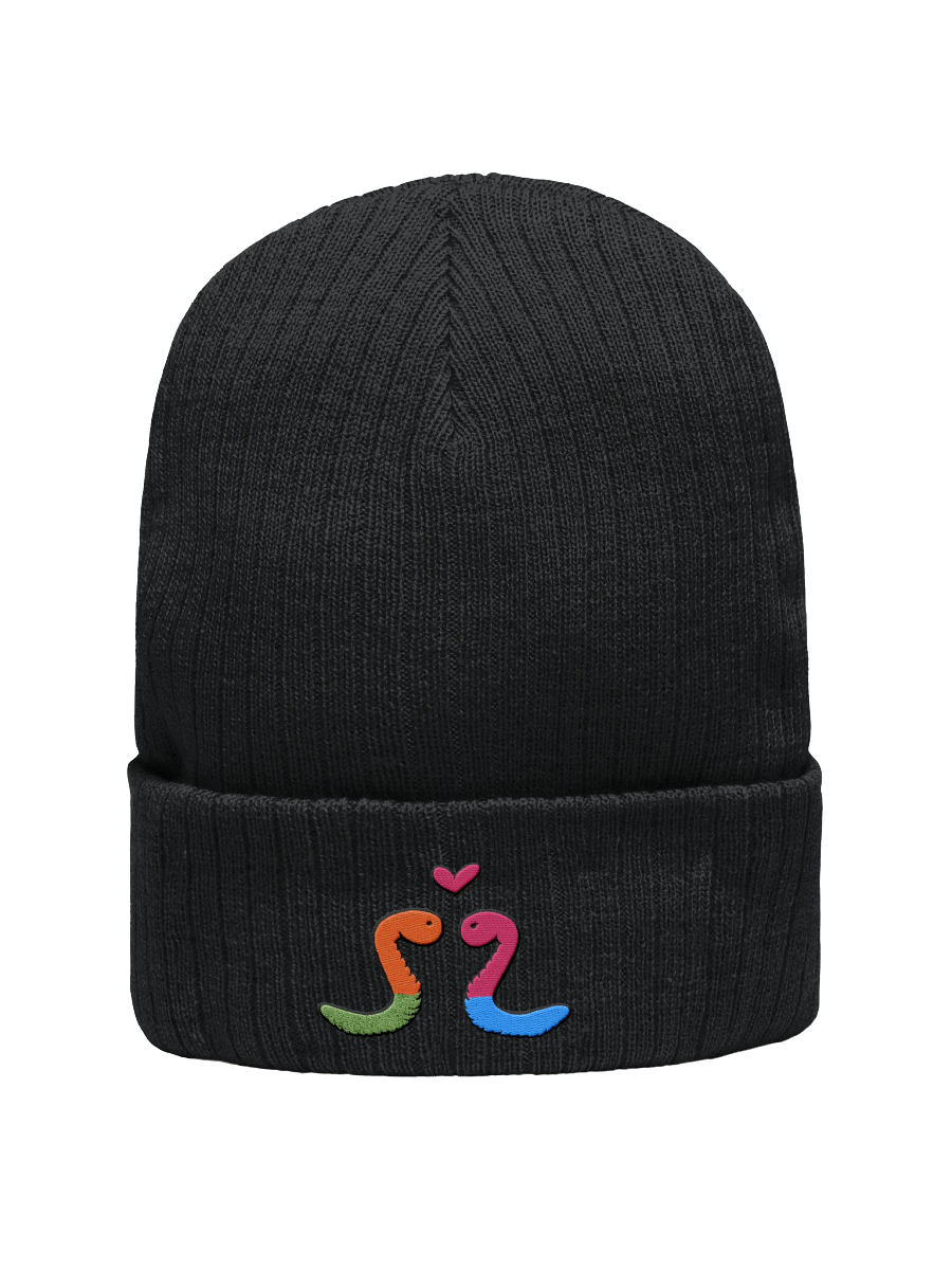 Gummy Worms in Love Ribbed Knit Beanie product image (3)