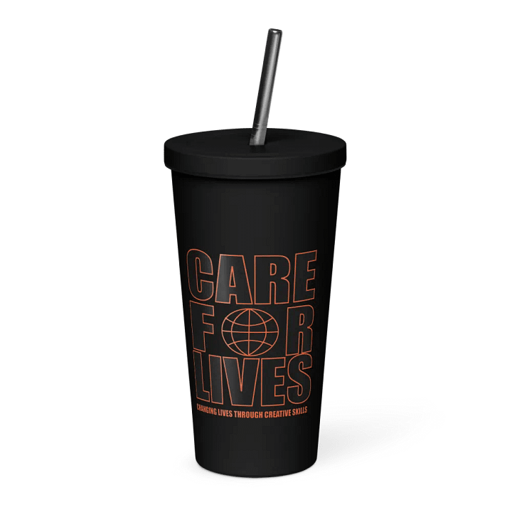Care 4 Lives Insulated Tumbler with a Straw product image (1)