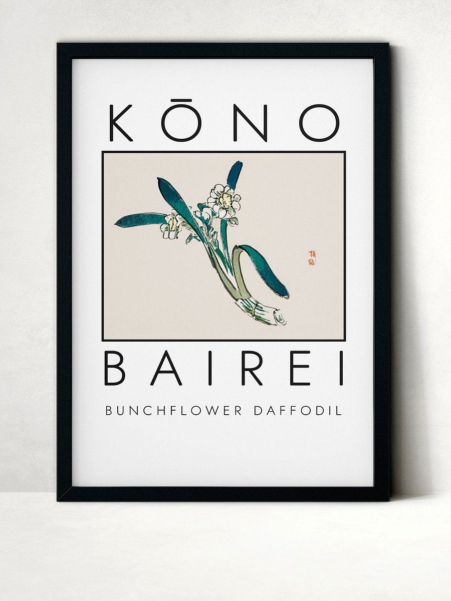Kono Bairei Bunchflower Daffodil Poster product image (1)
