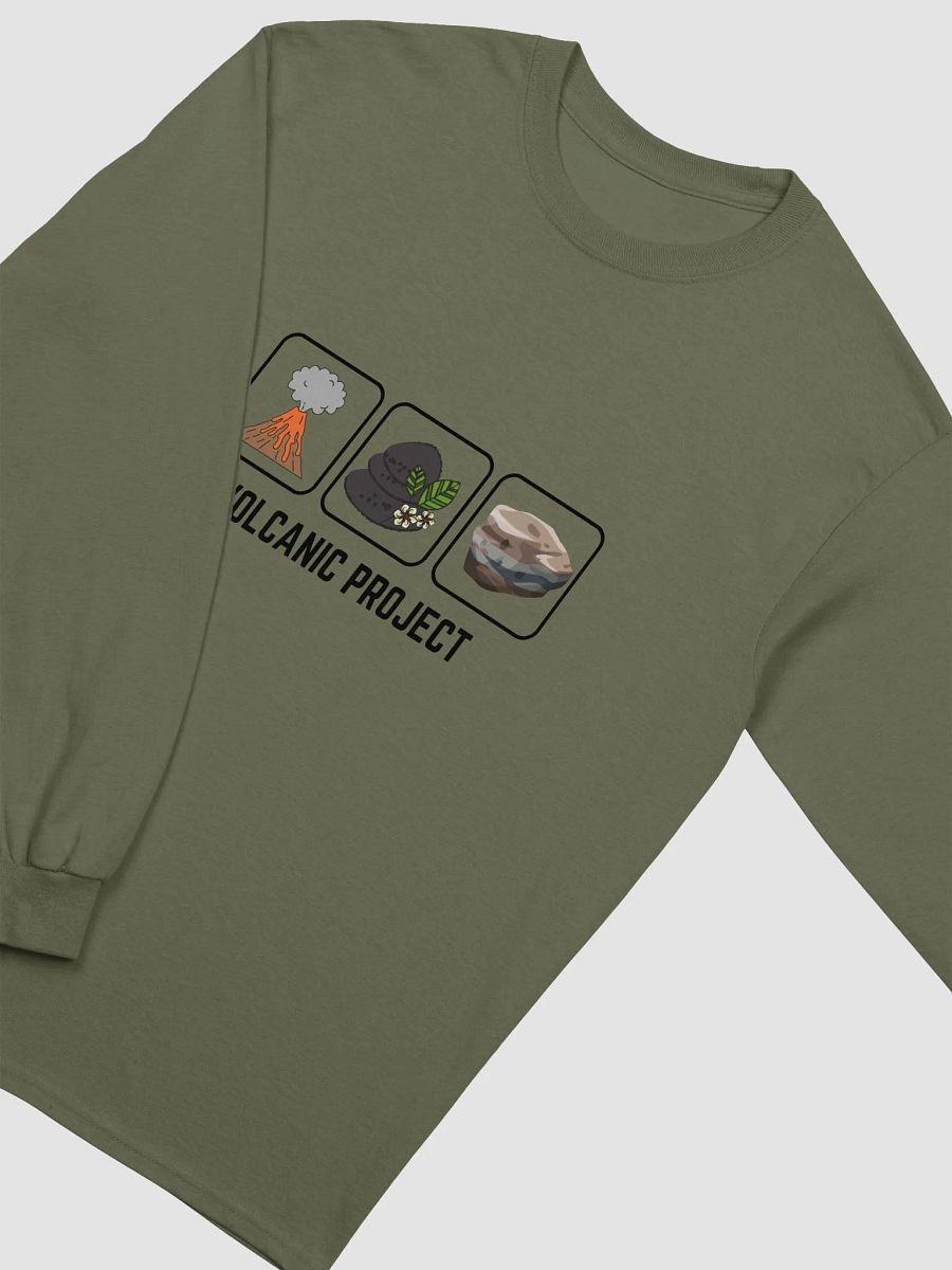 Volcanic Geological Wonderlands organic cotton long sleeve t-shirt product image (3)