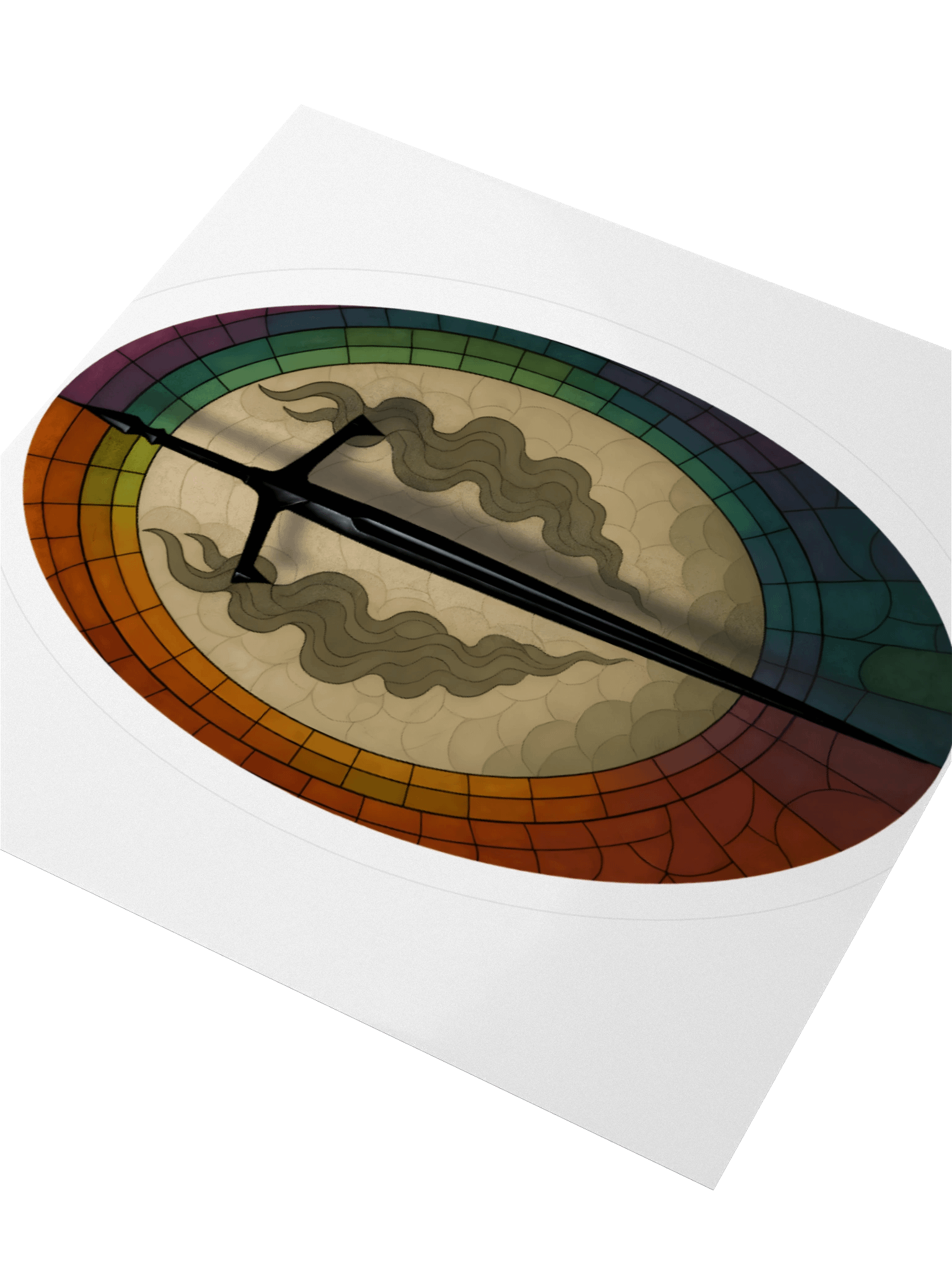 Blood and Smoke Sticker Oval product image (3)