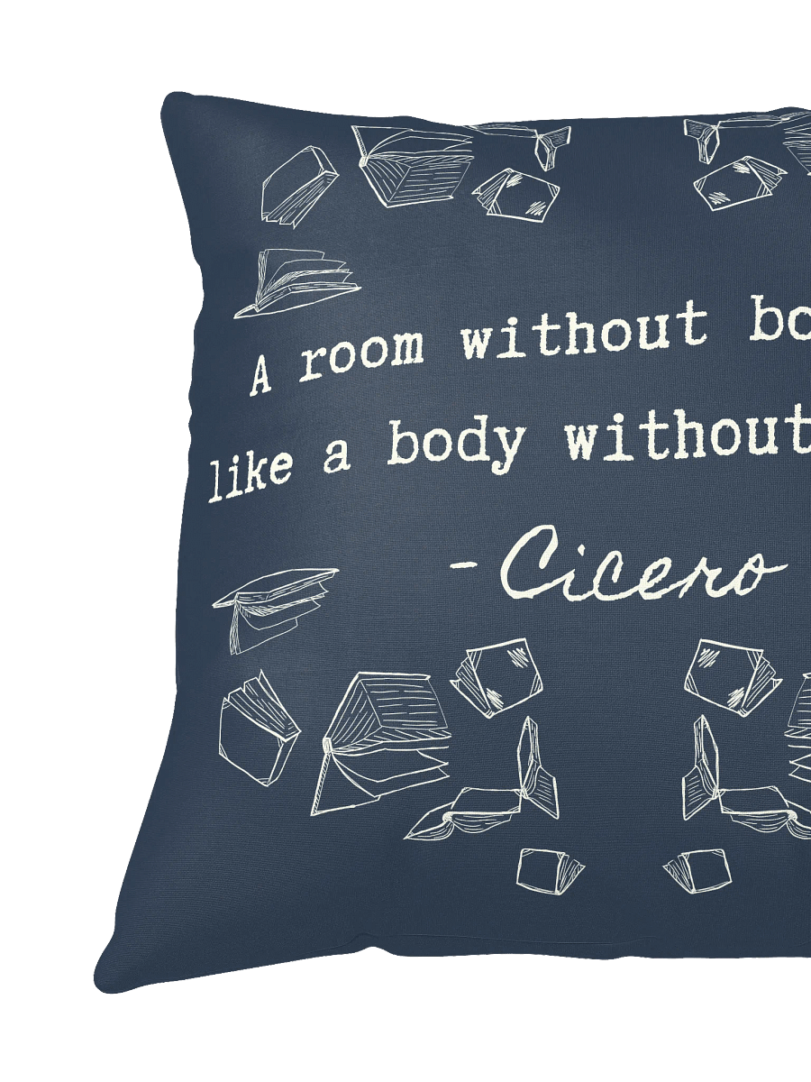 Literary Pillow Cicero Quote Book Lovers Pillow product image (3)