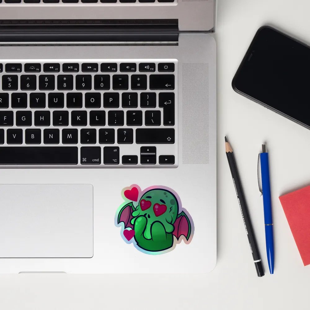 Cthulhu Love Holographic Sticker product image (12)