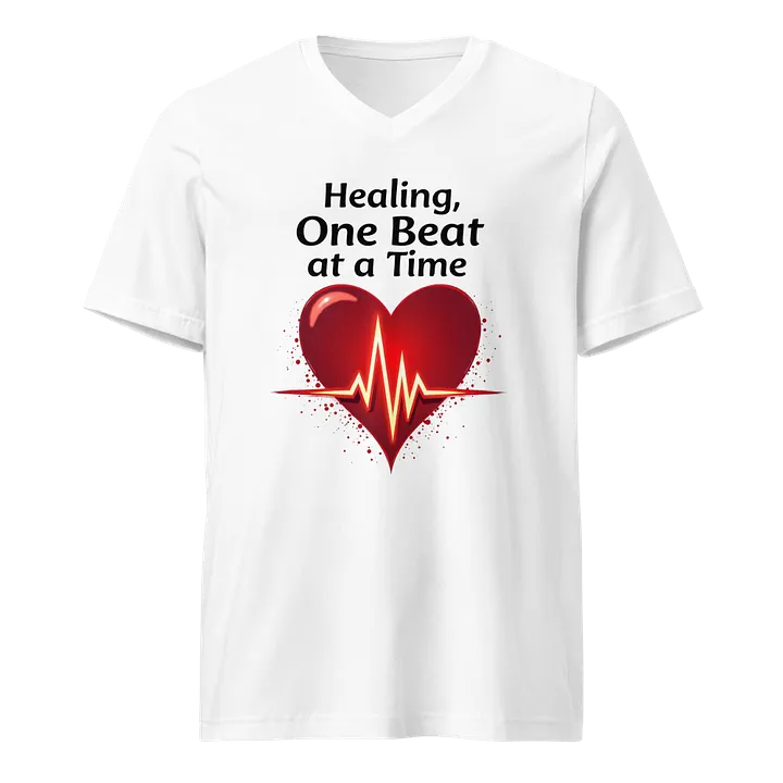 Heartbeat Healing V-Neck Tee product image (1)