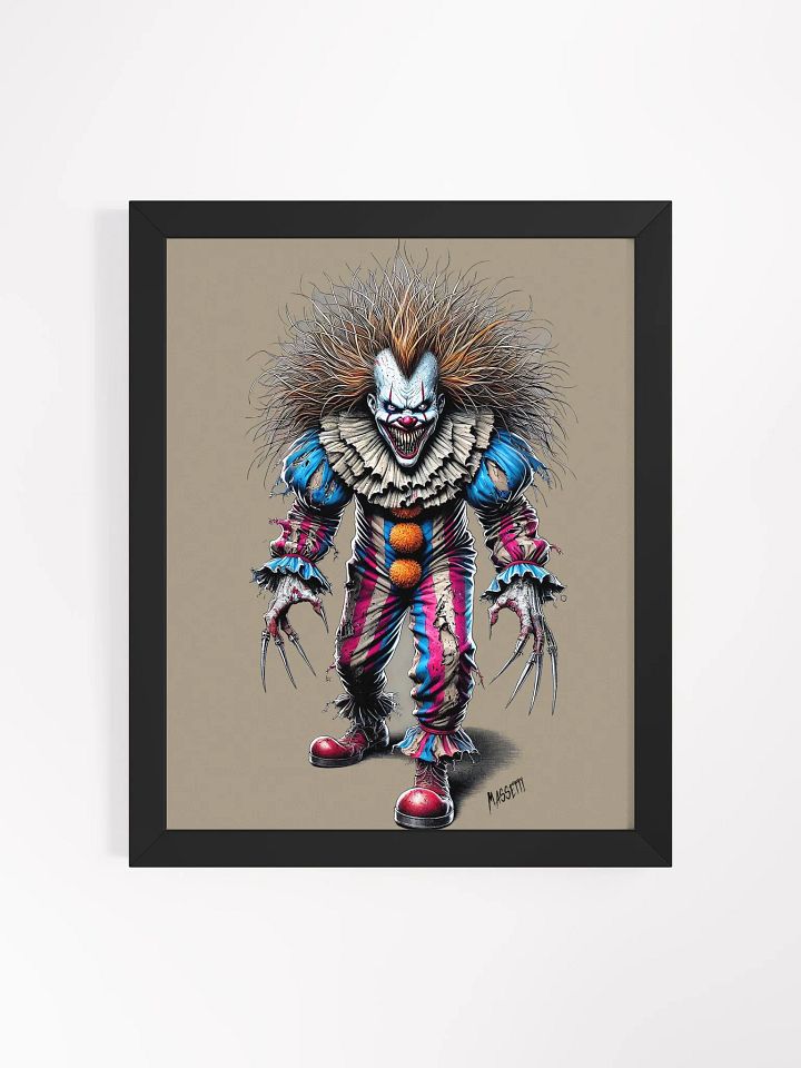 FREAKO the Clown Framed Matte Poster product image (1)