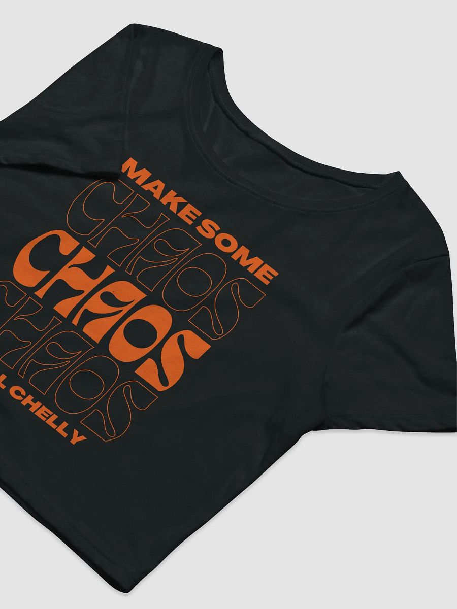 Make Some Chaos Womens Printed Crop Top product image (3)