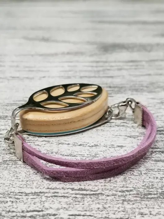 Lilac Suede Bracelet | Handmade Accessory for Bellabeat Leaf Urban & Ivy product image (1)