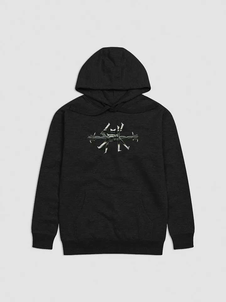 HARD&CORE Spook Barbed Wire Embroidered Hoodie product image (1)