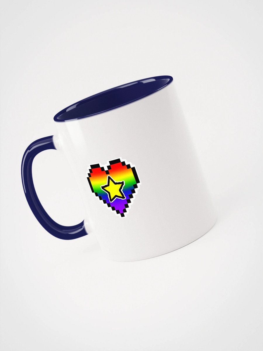 Rainbow Star Pixel Heart Ceramic Mug 11oz product image (16)