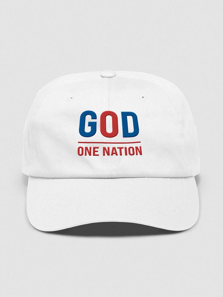 God Nation Patriotic White Dad Hat product image (1)