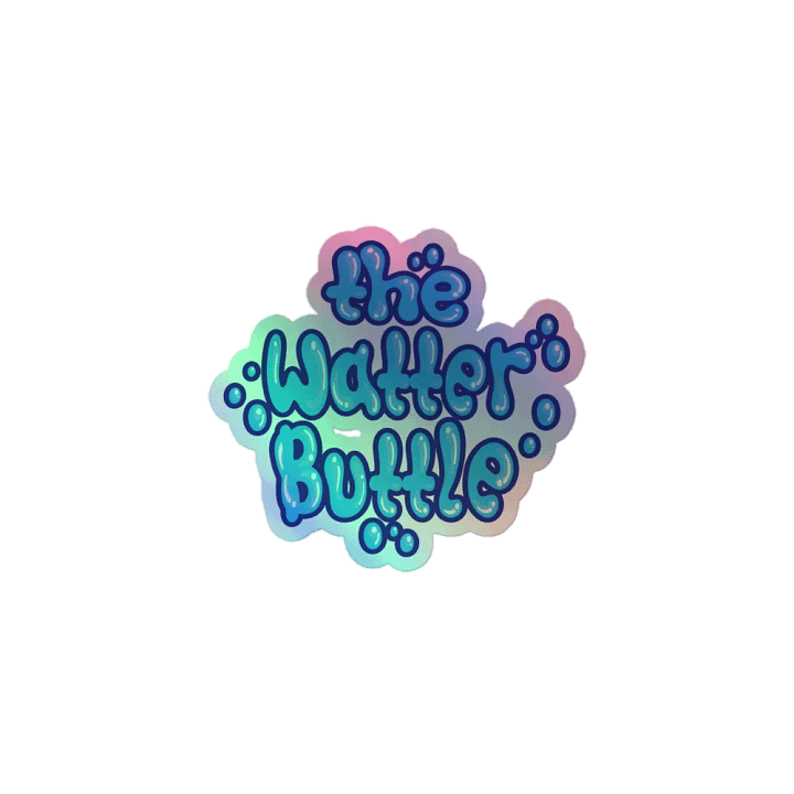 Watter buttle holographic sticker product image (1)
