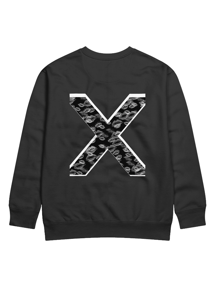 Black X White Lipstick Kisses | Crewneck product image (1)