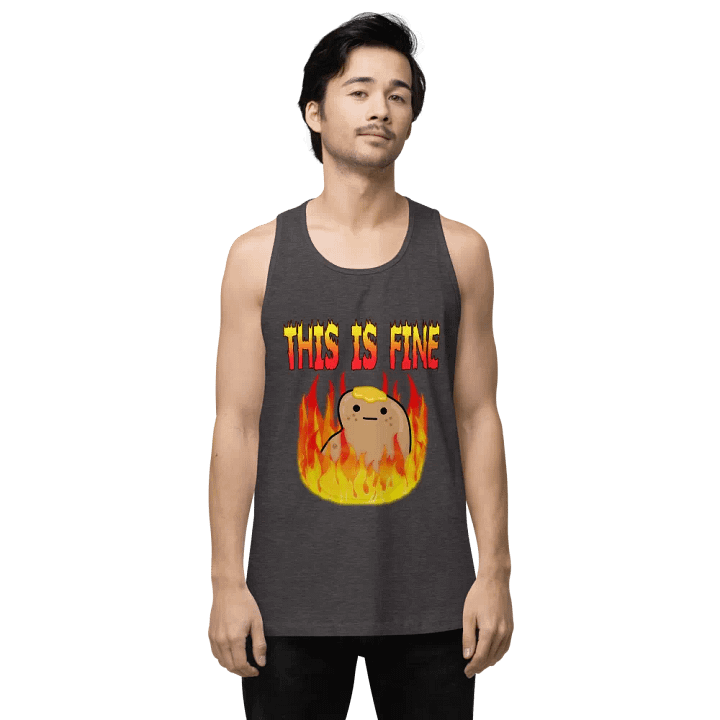 This Is Fine Tank Top product image (1)