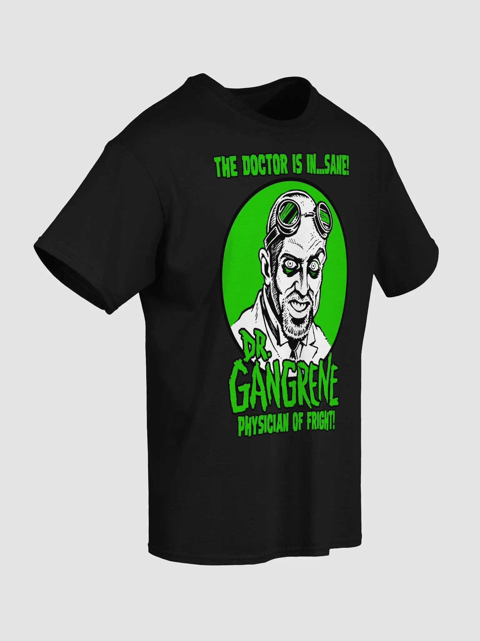 Dr. Gangrene Physician of Fright logo Tee product image (22)