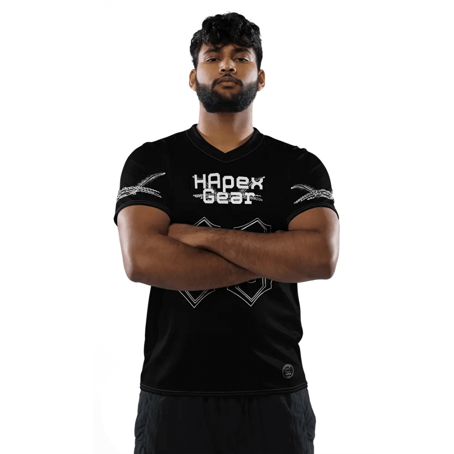 Capital DIETER - Black - Recycled Unisex Sports Jersey - White HApex Gear Black Logo product image (6)