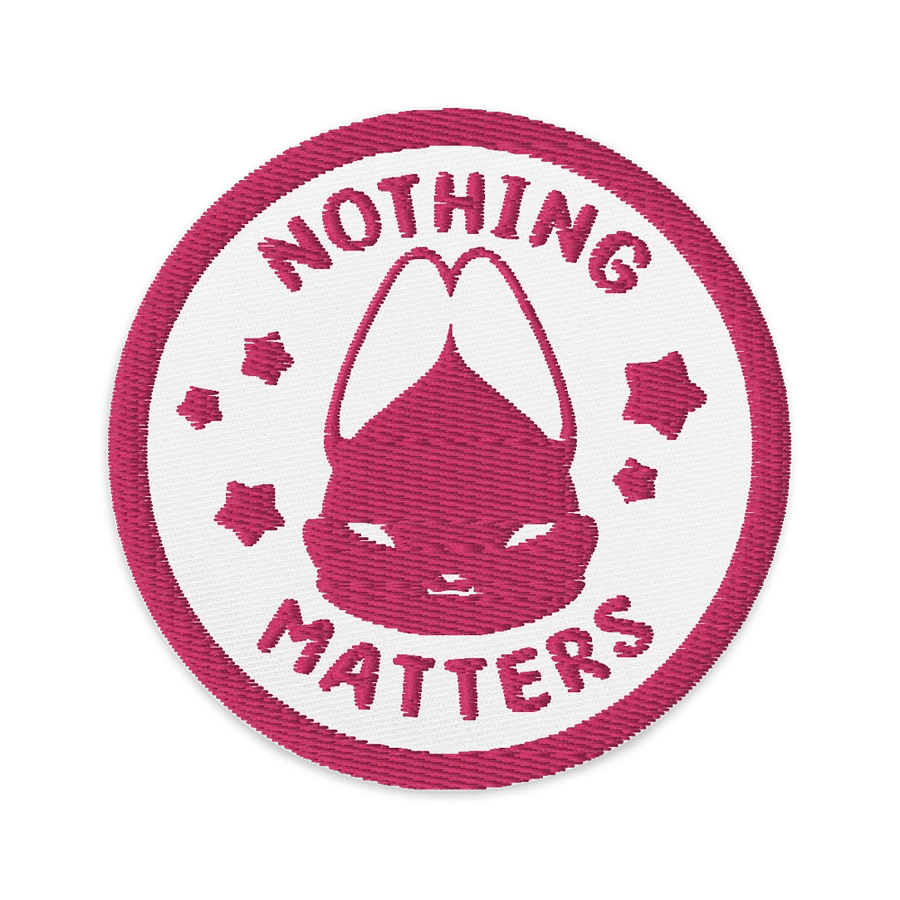 nothing matters ⟡ embroidered patch [pink] product image (1)