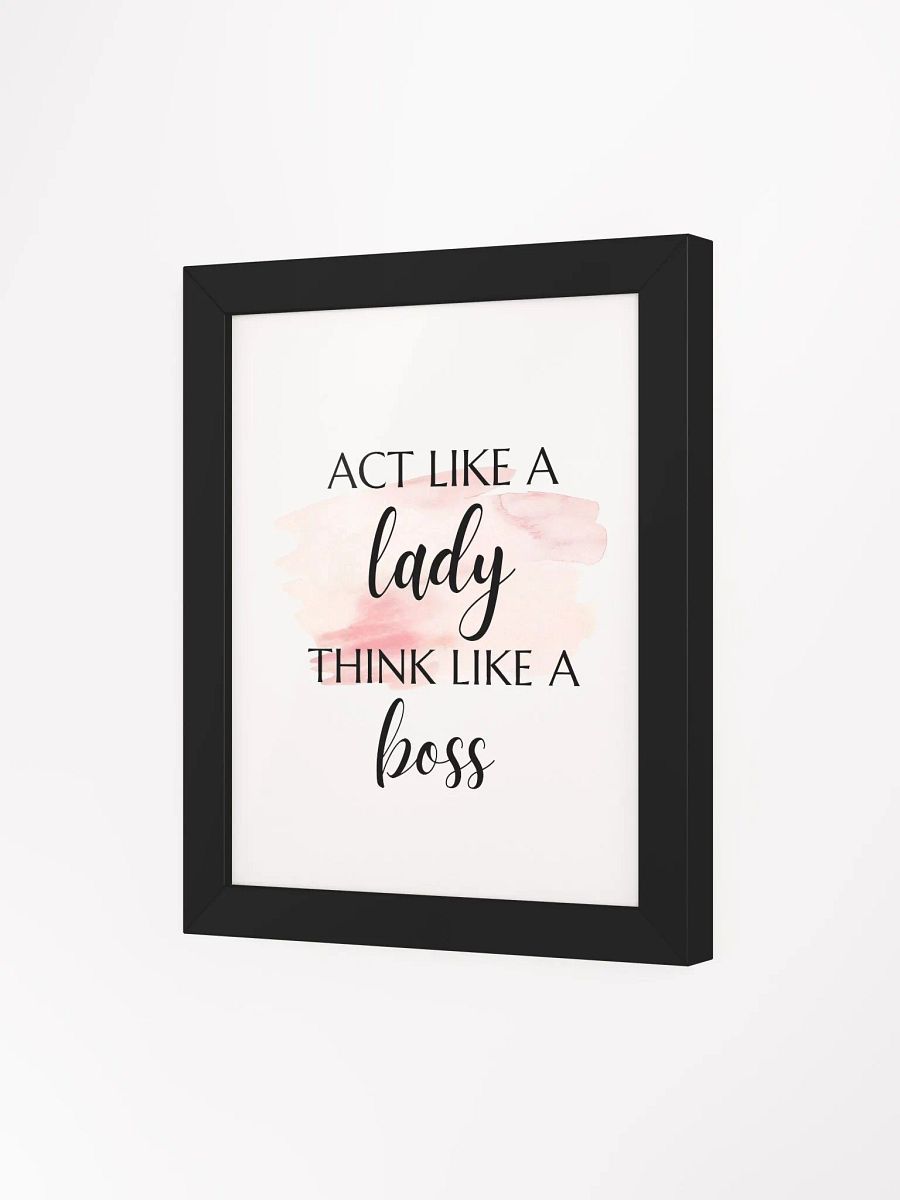 Girl Inspirational Wall Art, Feminist Poster, Bedroom Wall Art, Vanity Decor, Teen Room Decor, Office Wall Art - Framed High Quality Matte Posters product image (14)