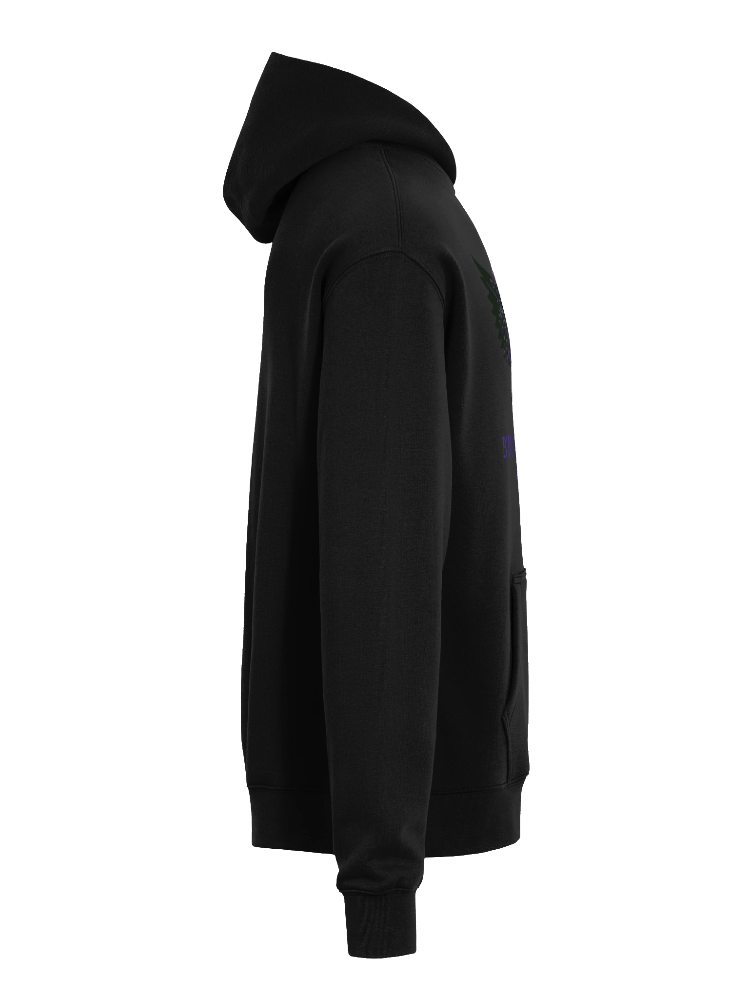 B'More Bleeds Purple Oversized Hoodie product image (21)