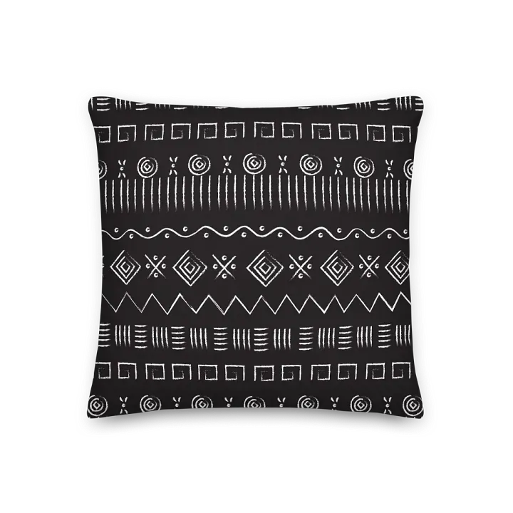 Black African Pattern Pillow product image (2)