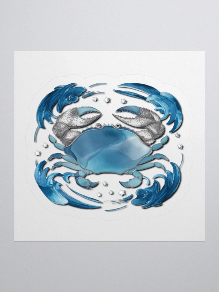 Cancer Zodiac Crab Kiss-Cut Sticker product image (2)