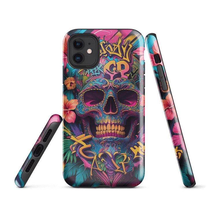 Graffiti Skull iPhone® Tough Case product image (1)