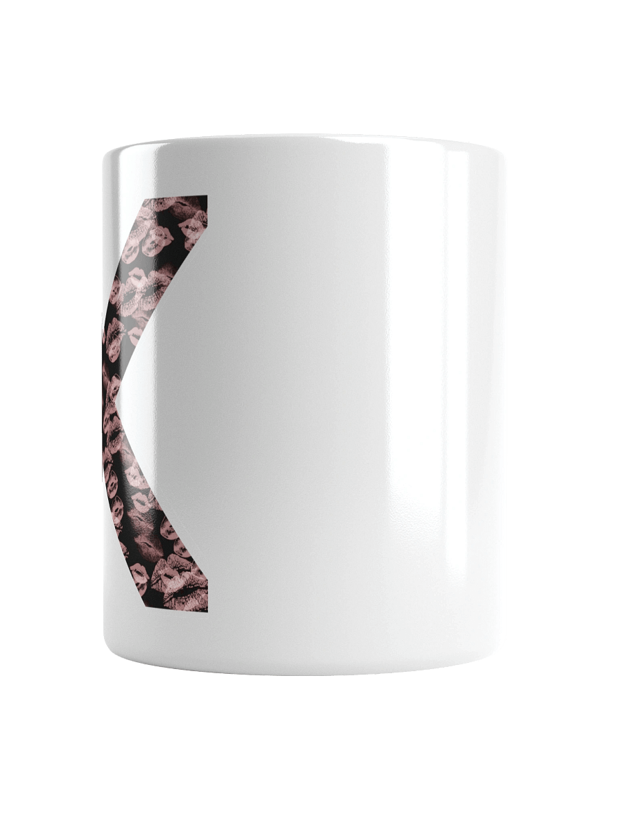 Black X Pink Lipstick Kisses | Glossy White Mug product image (2)