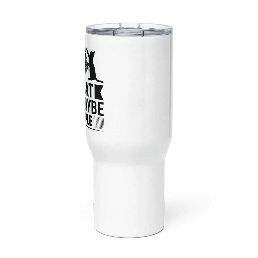 I Like Weed, My Cat & Maybe 3 People - Travel Mug w/ Handle product image (3)