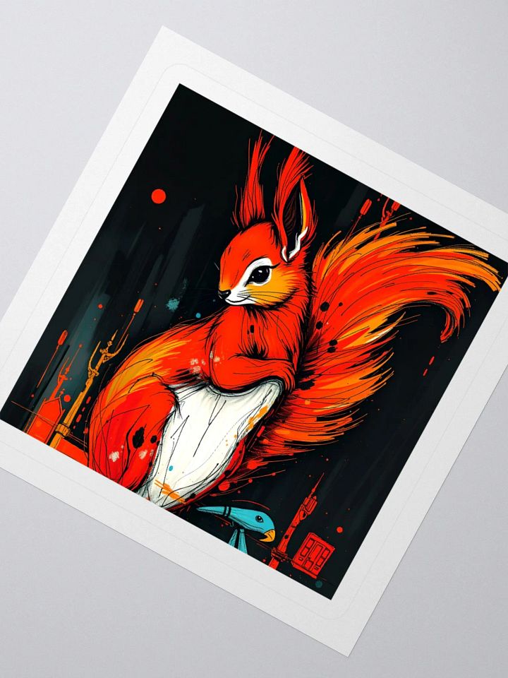 Vibrant Squirrel Kiss Cut Stickers product image (4)