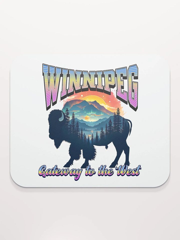 Winnipeg Gateway To The West Bison Adventure Mouse Pad product image (1)