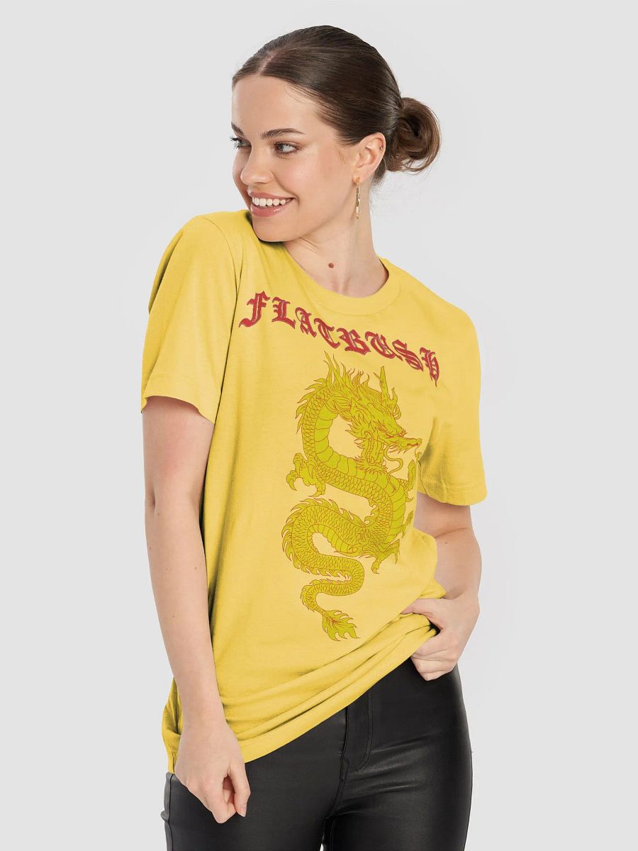 Flatbush Dragon soft tee light yellow product image (8)