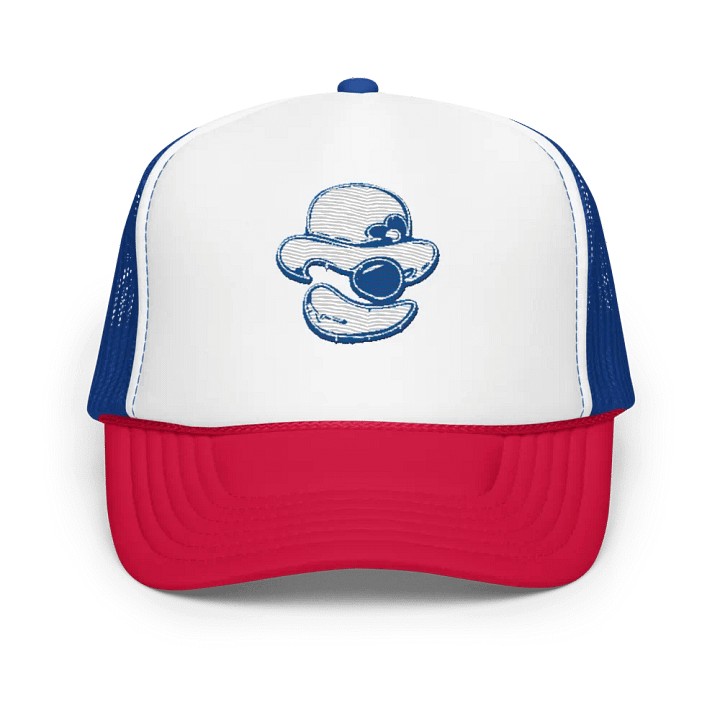 Clowner Hat (White / Royal / Red) product image (1)