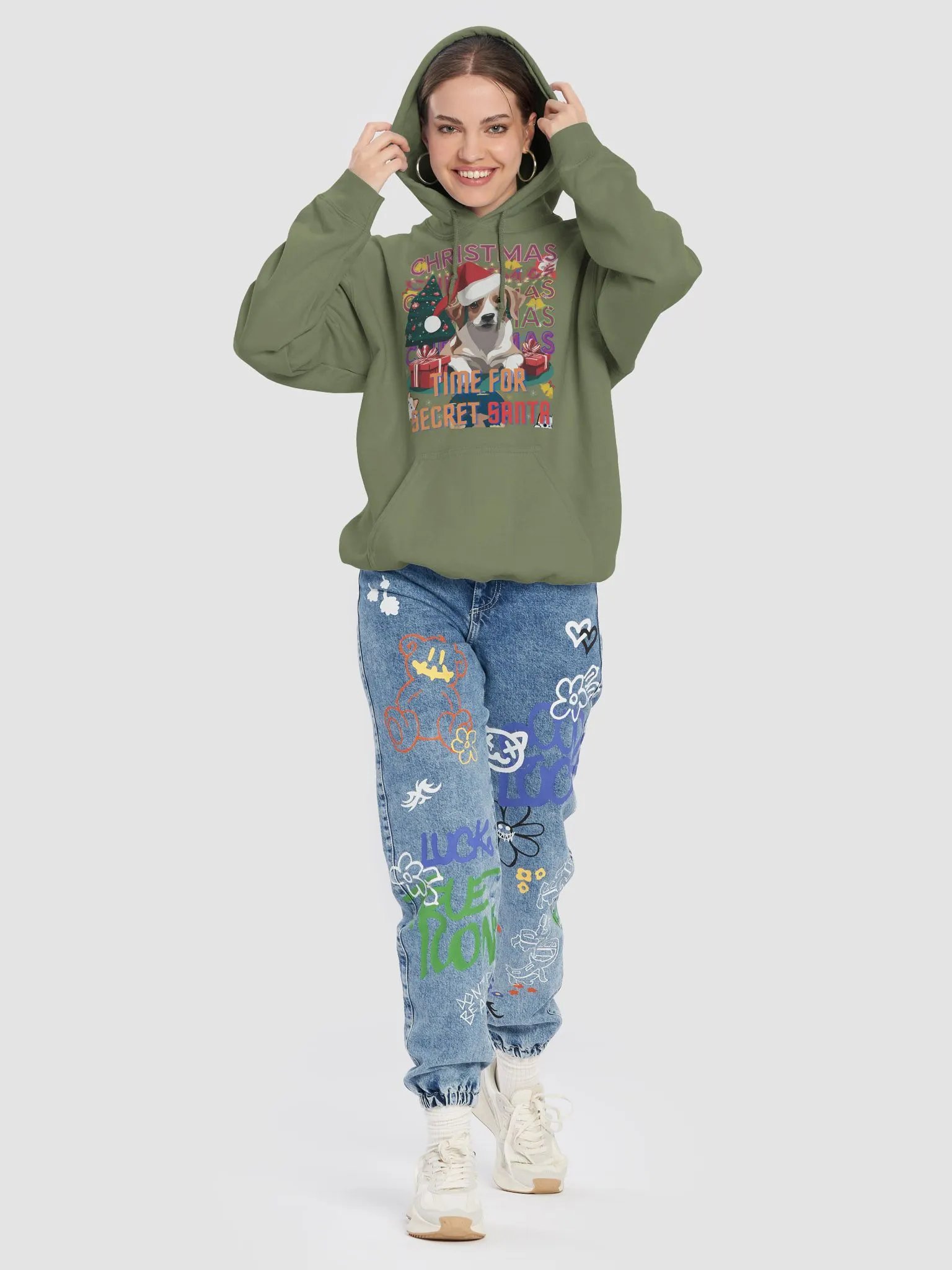 Festive Santa Paws Classic Hoodie product image (8)