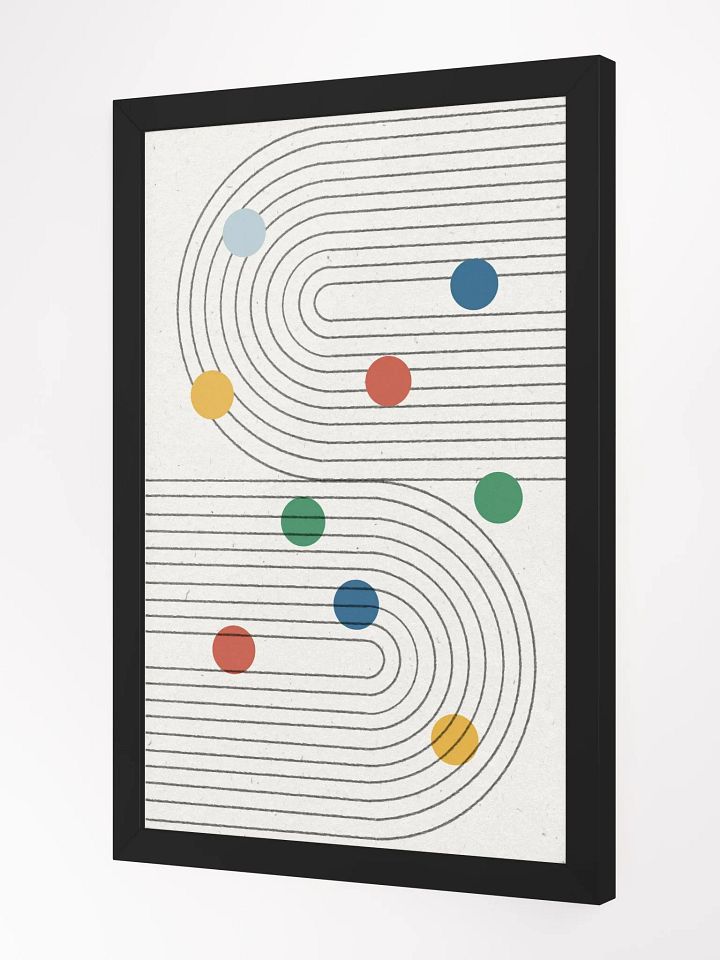 Ethereal Arcs Framed Poster | Modern Abstract Wall Art product image (2)